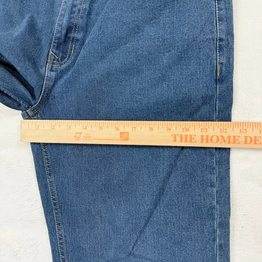 Smiths Workwear Mens Relaxed Fit Stretch Work Jeans Light Vintage Wash 38x32